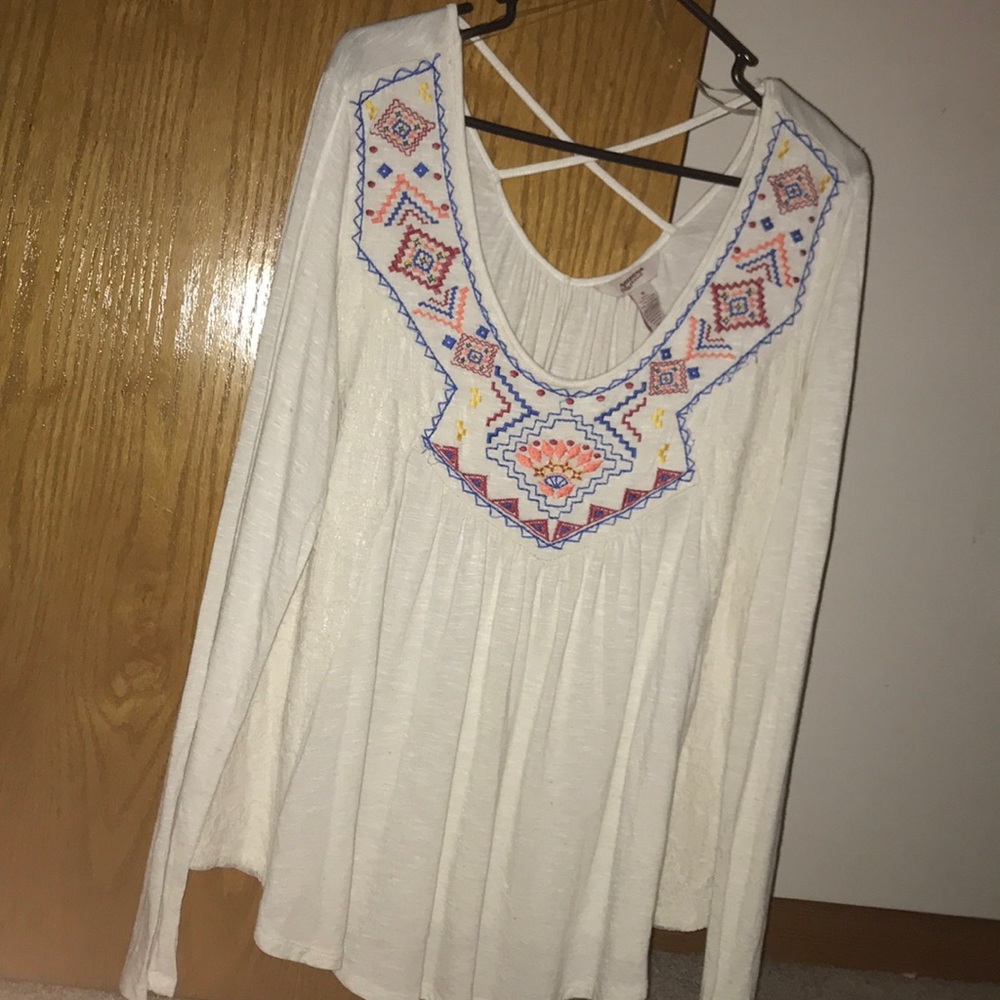 Long sleeve blouse
